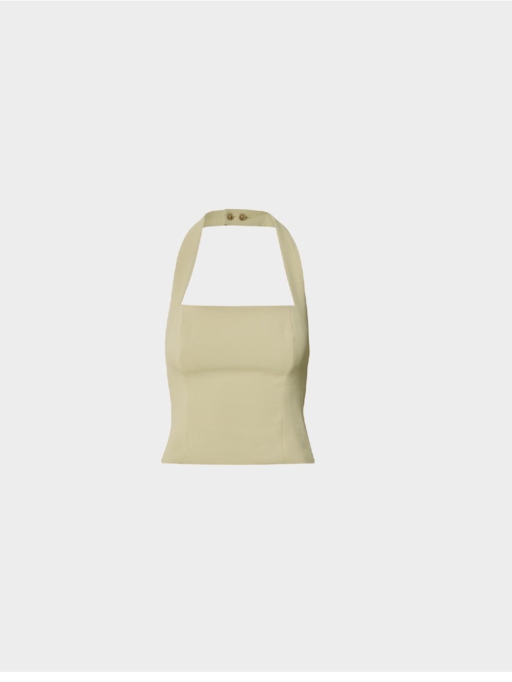 Whisper Halter Top - Crepette (Martini Olive)